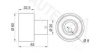AUTEX 641365 Tensioner Pulley, timing belt
